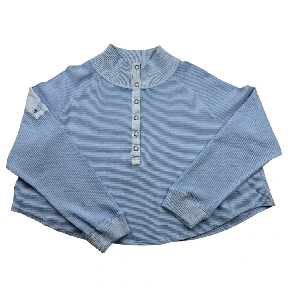 NWOT Free People So Fly Henley Pullover XL